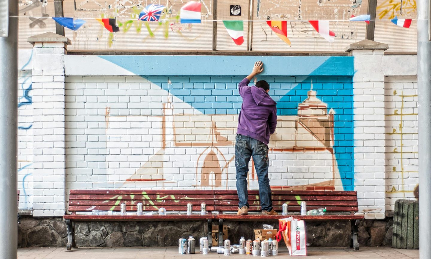 x6 Large Scale Outdoor Murals + 2D Artistic Interventions